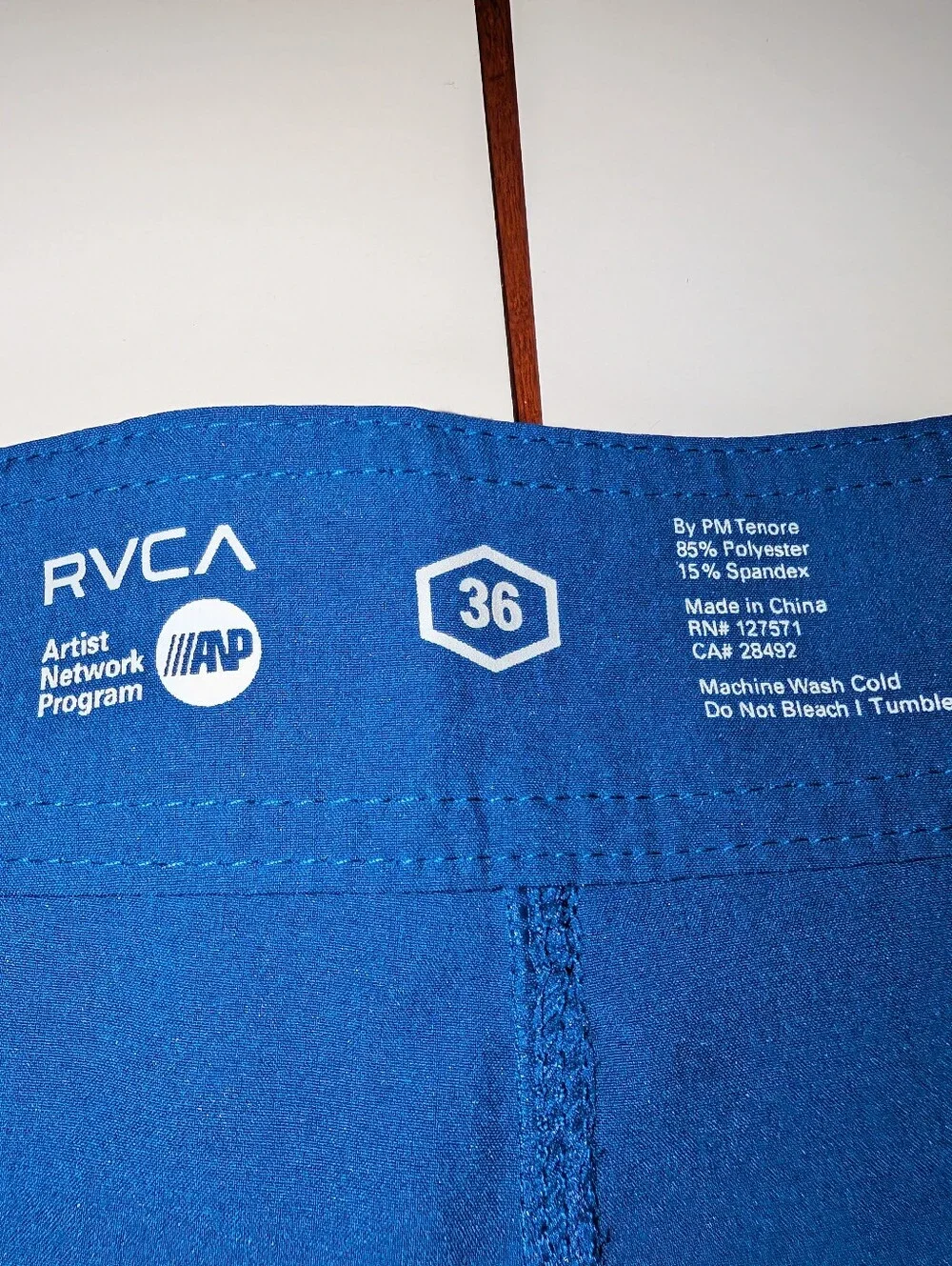 RVCA Artist Network Program Men's Board Shorts, Size 36